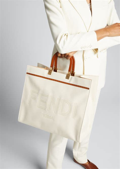 fendi large sunshine tote bag